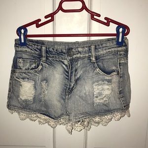 Vanilla Star shorts with a faux lace trim